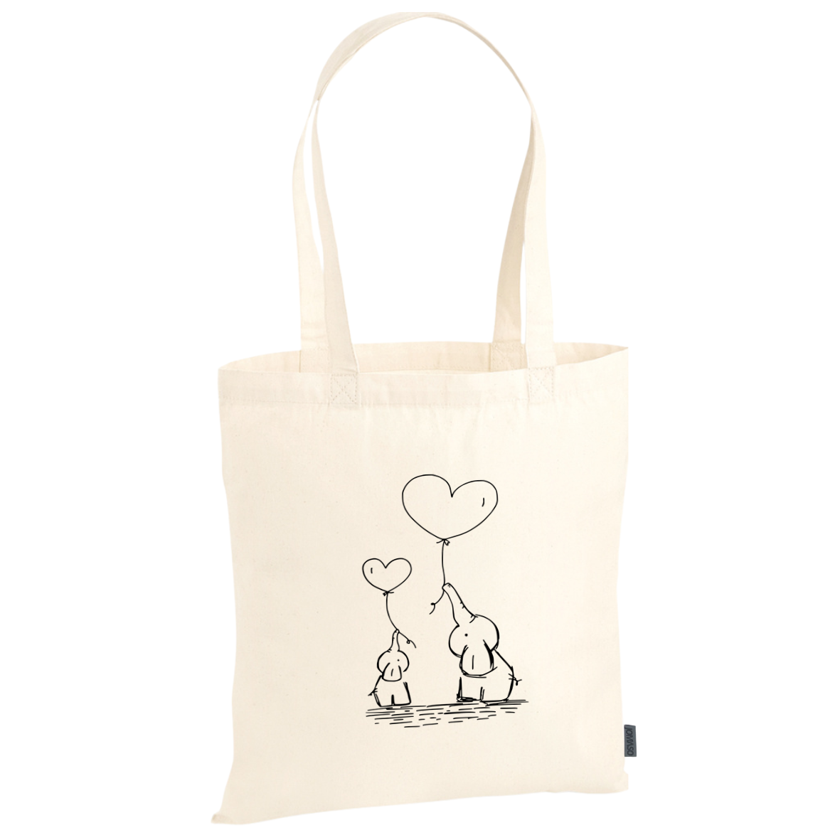 Cotton bag | "Elephant Duo"
