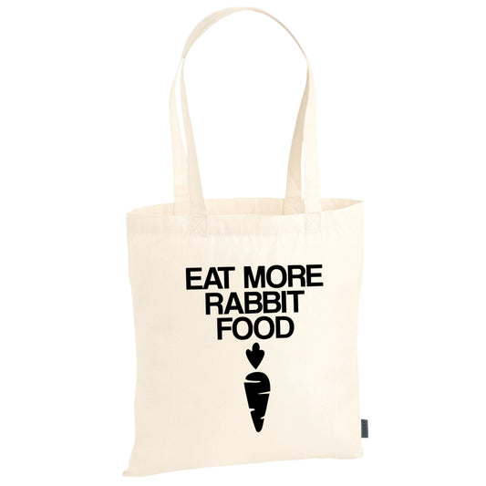 Baumwollbeutel | "Eat More Rabbit Food"