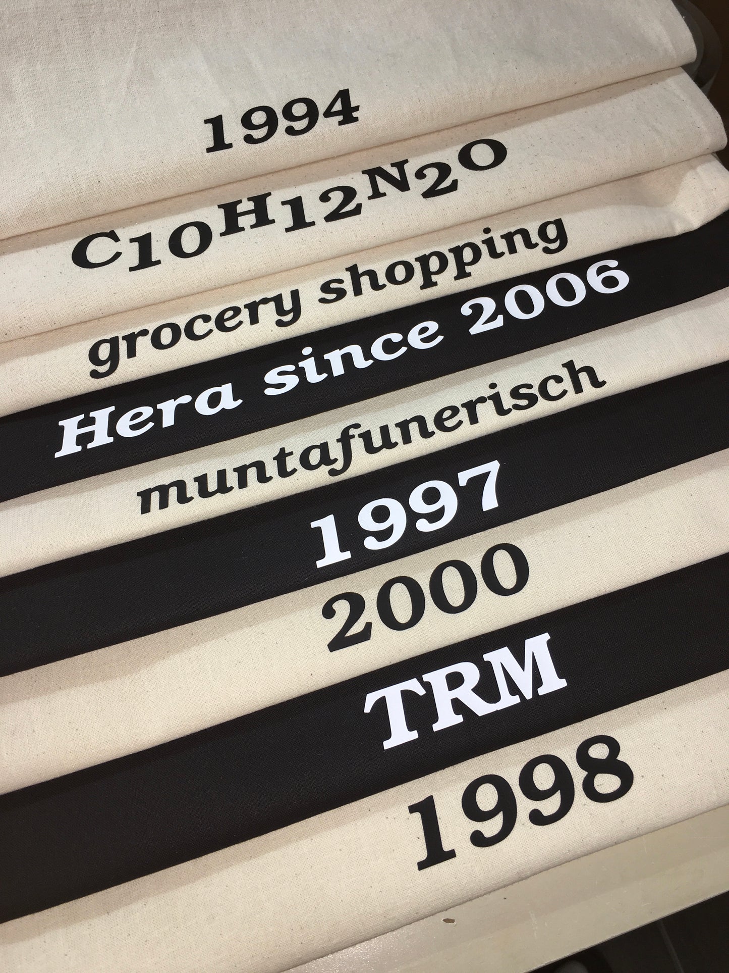Personalized cotton bag | "Year, Name & Saying"