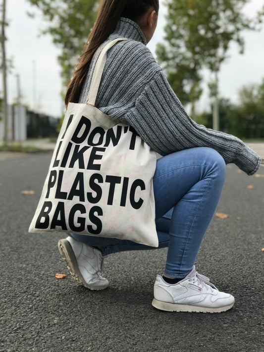 Baumwollbeutel | "I don't like plastic bags"