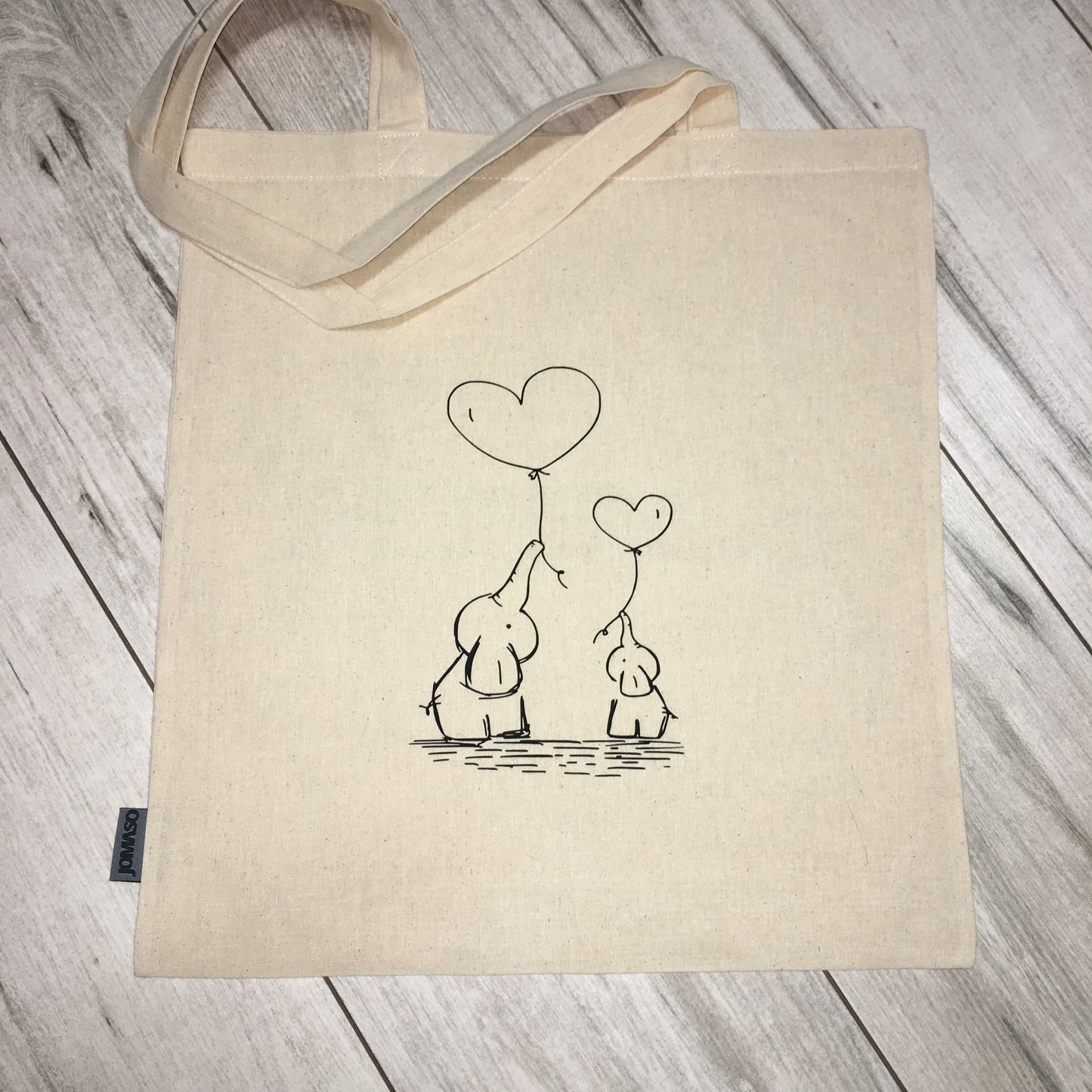 Cotton bag | "Elephant Duo"