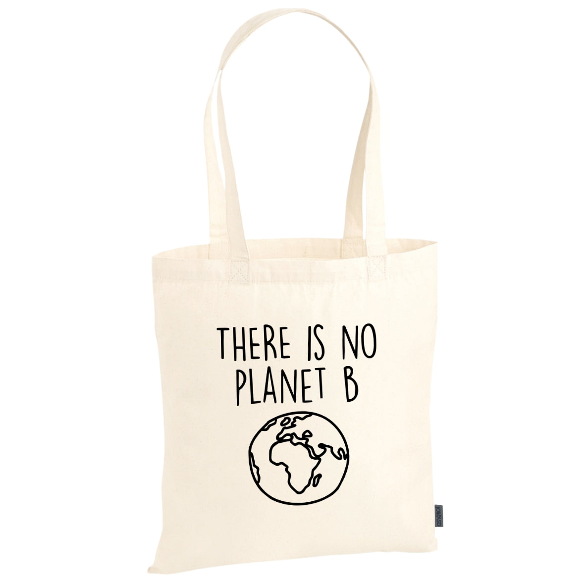 Baumwollbeutel | "There is no planet b Welt"