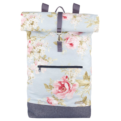 Canvas Rolltop Rucksack Segeltuch | Rose blau
