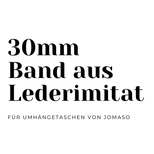 Schulterband aus Lederimitat für Umhängetaschen Leipzig - 30mm