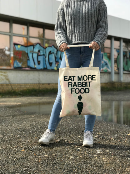 Baumwollbeutel | "Eat More Rabbit Food"